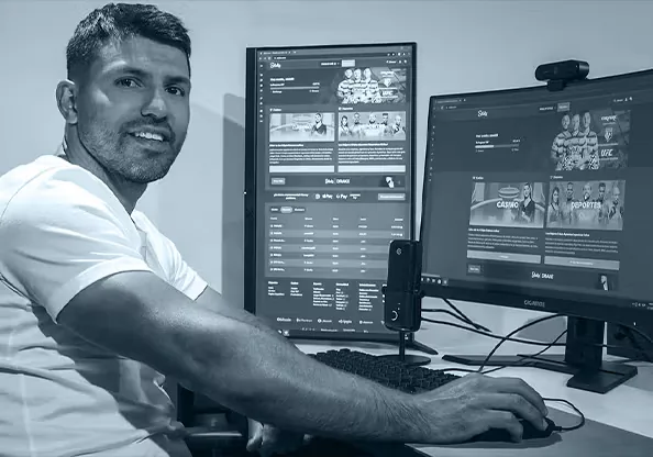 El Kun Agüero en Casino Kun Agüero desde la computadora
